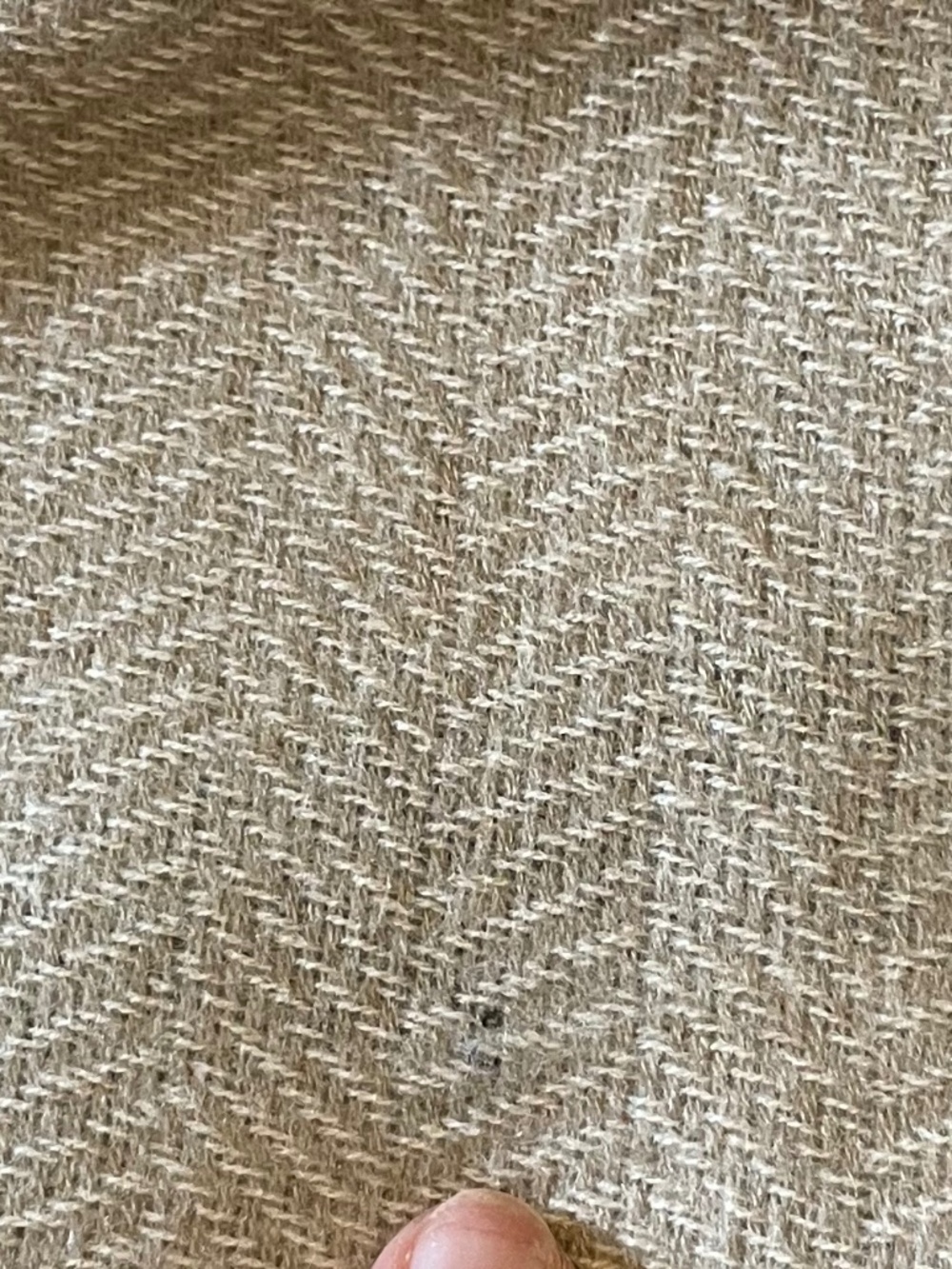 Minimalist Travel Wrap Neutral Cashmere Blend Miranda Plaid by Three Dots - Picture 9 of 9